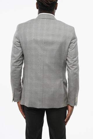 CC COLLECTION Single-Breasted Blazer RESET with Prince of Wales Pattern