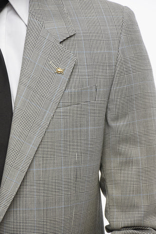 CC COLLECTION Single-Breasted Blazer RESET with Prince of Wales Pattern