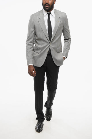 CC COLLECTION Single-Breasted Blazer RESET with Prince of Wales Pattern