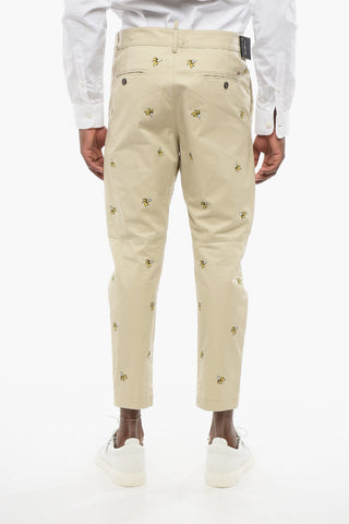 코튼 치노 팬츠 BANANA 올오버 자수