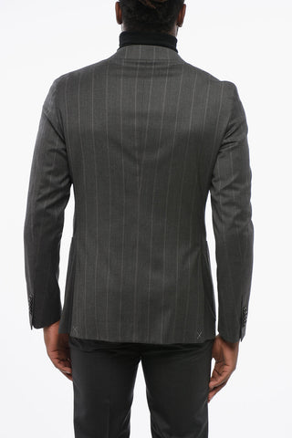 Striped Blazer REWARD with Peak Lapel