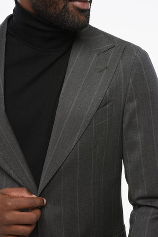 Striped Blazer REWARD with Peak Lapel