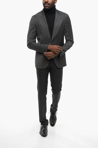Striped Blazer REWARD with Peak Lapel