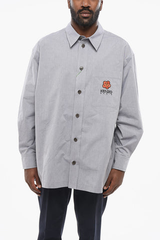 Popeline FLOWER CREST Shirt with Breast-pocket