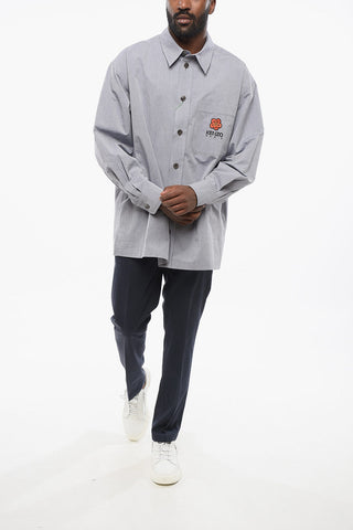 Popeline FLOWER CREST Shirt with Breast-pocket