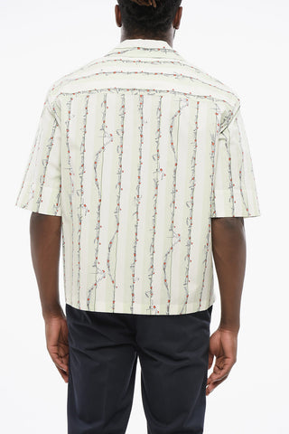 Cotton SWIMMINGPOOL Bowling Shirt with Breast-pocket