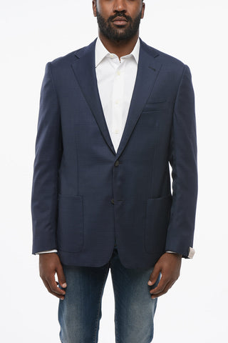 Blazer Monopetto GATE In Lana Con Tasche A Toppa