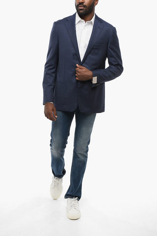 Blazer Monopetto GATE In Lana Con Tasche A Toppa