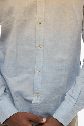 ID Degradè Motif Linen Shirt