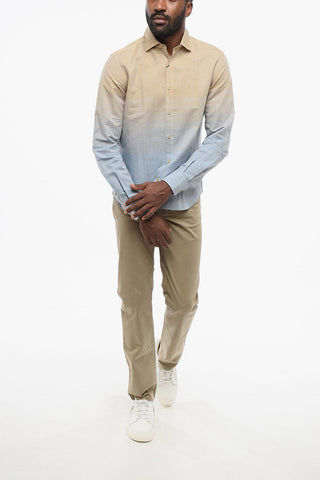 ID Degradè Motif Linen Shirt
