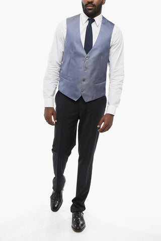 Silk Waistcoat with Back Martingale