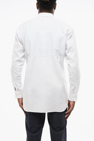 Camicia in Cotone con Dettaglio Motivo Hairline