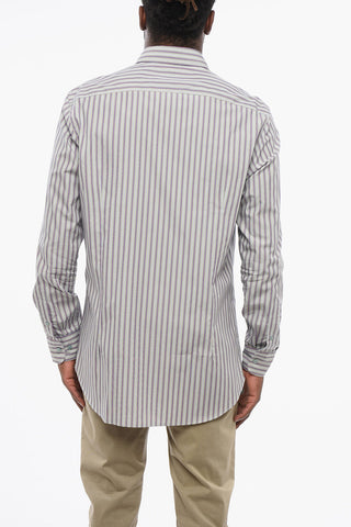 Camicia in Cotone con Motivo Bayadere