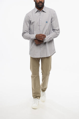Camicia in Cotone con Motivo Bayadere