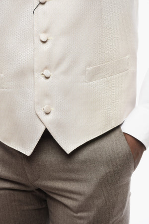 CODE 4-Button Silk-Blend Vest with Welt Pockets