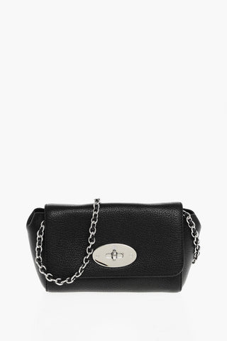 Leather LILY GLOSSY Mini Bag with Shoulder Chain