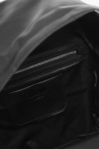 Nylon Backpack with Logoed Outer Pocket