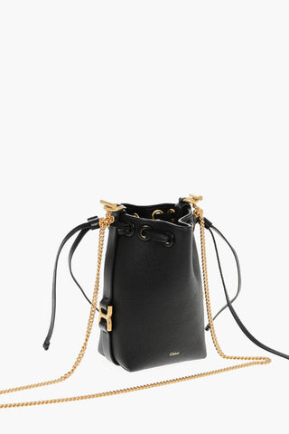Borsa Bucket MICRO in Pelle Martellata