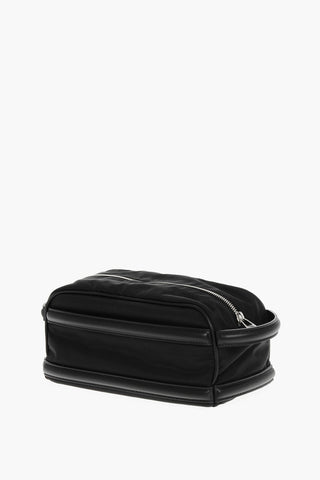 나일론 뷰티 케이스 가죽 디테일