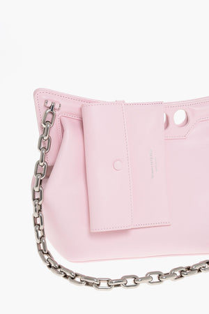 Schultertasche aus Leder THE PEAK mit Kette