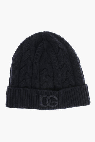 Cappello Beanie in Cashmere a Trecce