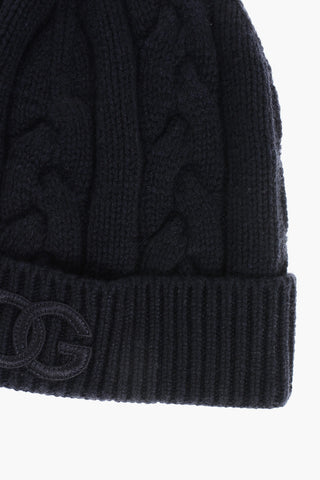 Cappello Beanie in Cashmere a Trecce