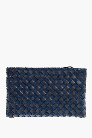 Pochette ABYSS in Pelle e Denim Intracciati