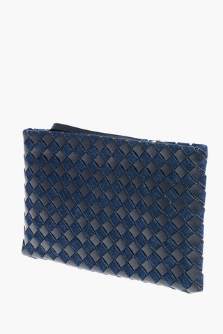 Pochette ABYSS in Pelle e Denim Intracciati