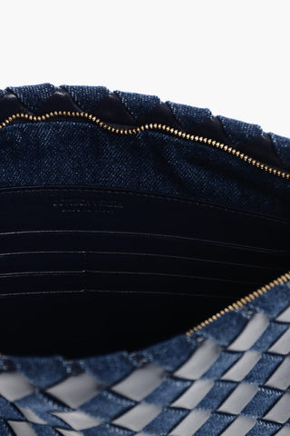Pochette ABYSS in Pelle e Denim Intracciati
