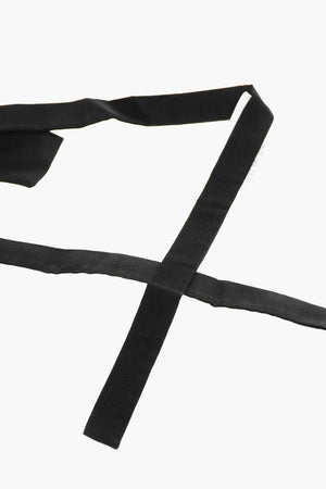 Seidenfliege NOIR mit gesticktem Logo