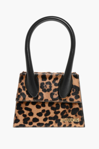Animal Patterned LE CHIQUITO MOYEN Pony Hair Handbag
