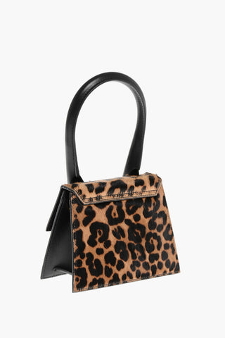 Animal Patterned LE CHIQUITO MOYEN Pony Hair Handbag
