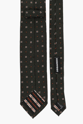 Floral Motif Silk Tie