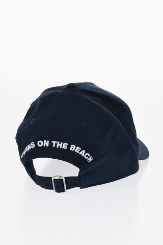 Vintage Effect Cap with Heart Embroidery