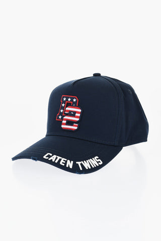 Cotton Baseball Cap with Embroidered Monogram