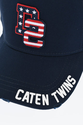 Cotton Baseball Cap with Embroidered Monogram