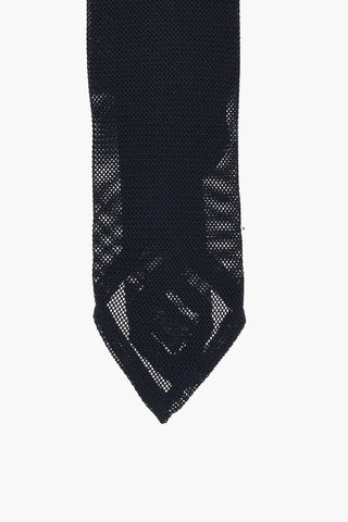 Solid Color Gauzed Silk Tie
