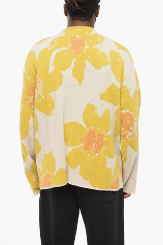 Pure Cashmere Cardigan FLOATING FLORALS