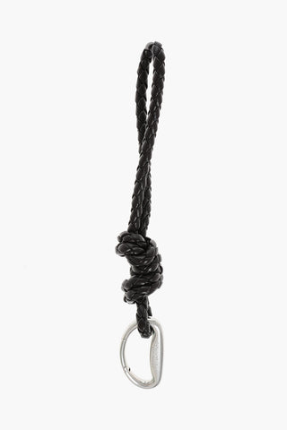 Woven Leather LOOP Keyring
