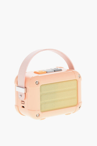 Portable MACCHIATO Mini Radio-Speaker with Handle