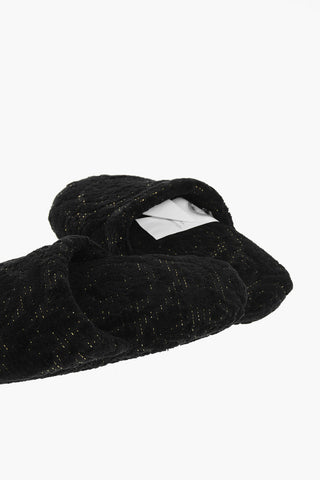 Terry and Lurex Bath Slippers
