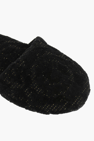 Terry and Lurex Bath Slippers