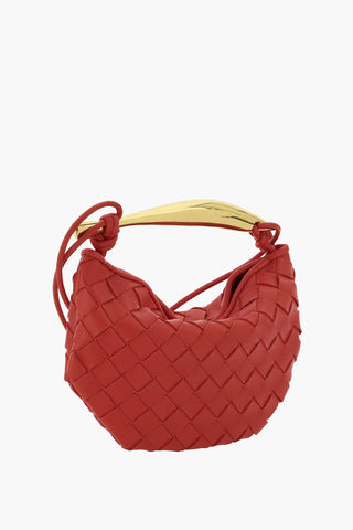 Woven Leather MUSE Bag with Brass Handle