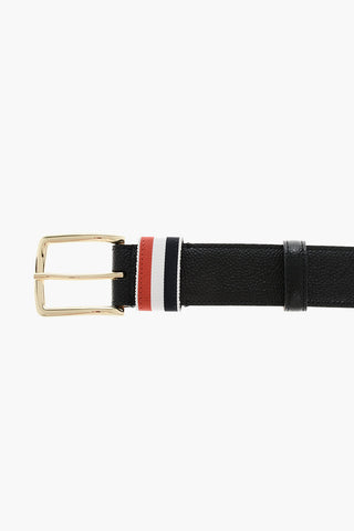 Grain de Poudre Leather Belt with Iconic Detail 35mm