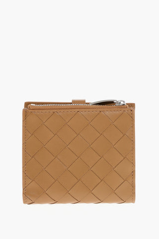 Portafogli Bifold in Pelle Intrecciata