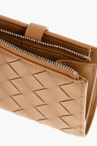 Portafogli Bifold in Pelle Intrecciata