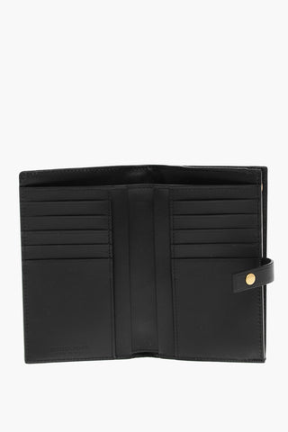 Woven Leather Wallet with Coin Holder