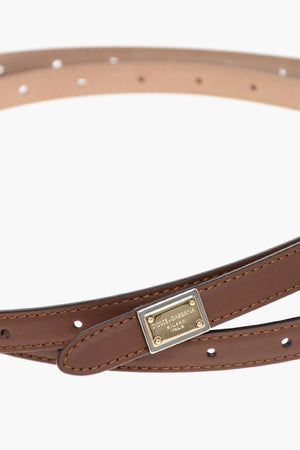 Slim Leather Belt 15mm