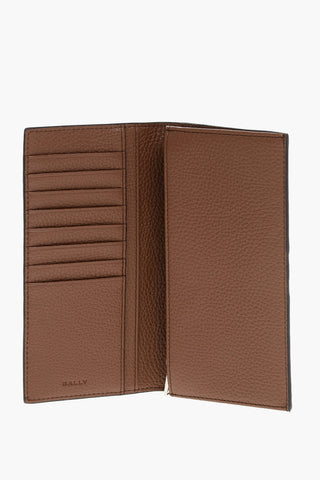 Bifold-Geldbörse aus genarbtem Leder