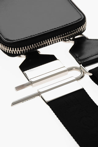 Handy-Umhängetasche aus gebürstetem Leder